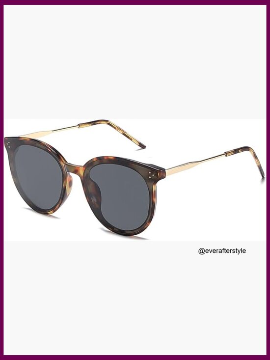 Classic Trendy Round Sunglasses UV400 Protection Oversized Large Shades main image 4